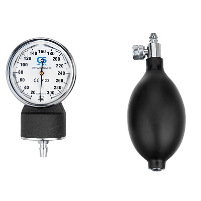 
                Механический тонометр CS Medica CS-106 Kids 3, Нагнетатель воздуха (груша) выполнен из эластичного материала, что позволяет легко нагнетать воздух в манжету