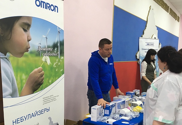 Пульмонологи Оренбурга на стенде OMRON