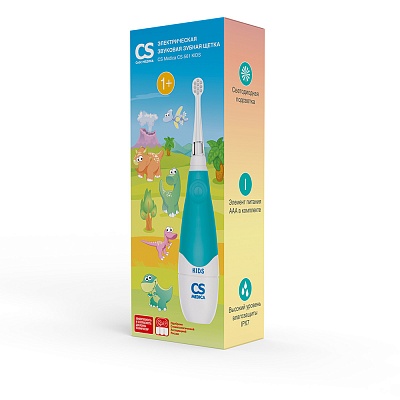 
                Электрическая зубная щетка для детей от 1 года CS Medica CS-561 Kids, новая упаковка
