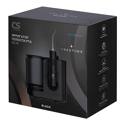 
                Ирригатор полости рта CS Medica AquaPulsar CS-10 PRESTIGE, черный, коробка