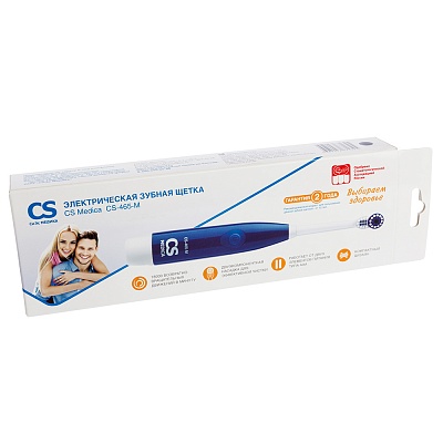 
                Электрическая зубная щетка CS Medica CS-465-M, синяя