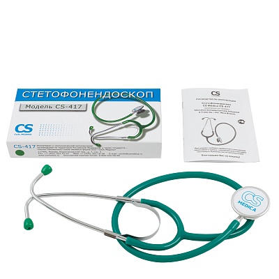 
                Стетофонендоскоп CS-417 зеленый