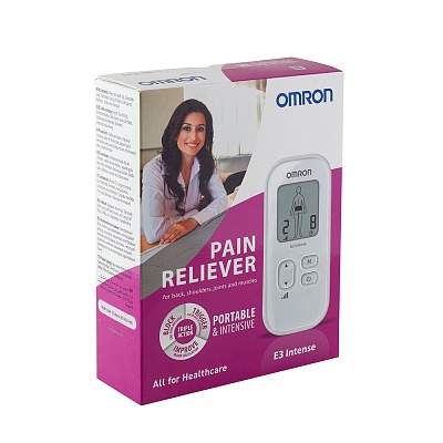 
                Электронейромиостимулятор для обезболивания OMRON E3 Intense, коробка прибора