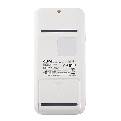 
                Тонометр OMRON MIT Elite, вид сзади,закрытый отсек для батареек