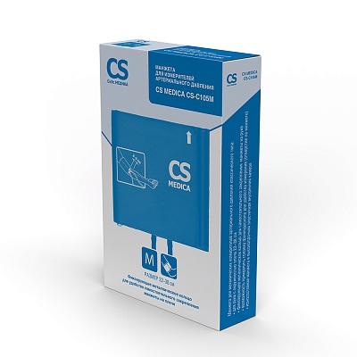 
                Манжета взрослая CS Medica CS-С105M (22–38 см) с фиксирующим кольцом