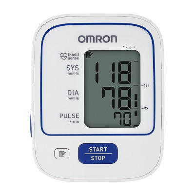 
                Тонометр OMRON M2 Plus с адаптером и веерообразной манжетой (22–32 см), память прибора рассчитана на 30 измерений