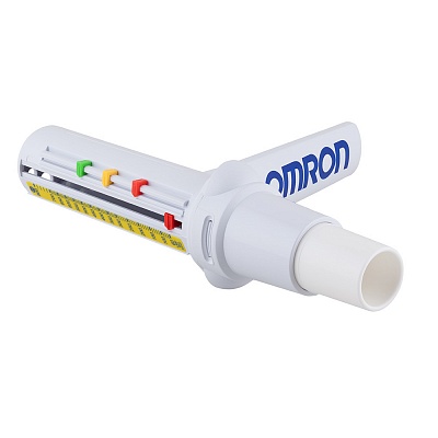 
                Пикфлоуметр OMRON PFM20, прибор в проекции