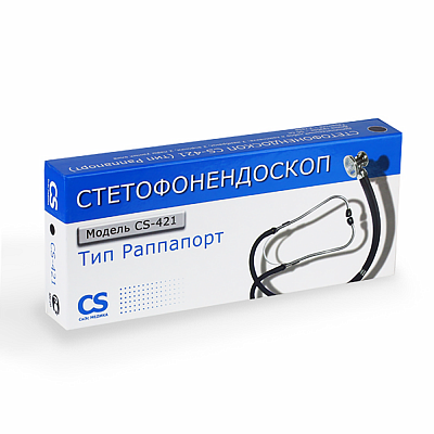 
                Стетофонендоскоп (тип Раппапорт) CS-421 черный