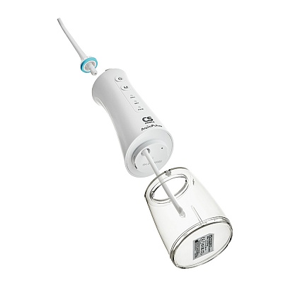 
                Ирригатор полости рта портативный CS Medica AquaPulsar CS-700 Flow White, портативность и компактность ирригатора позволяют использовать прибор не только в домашних условиях, но и при длительных поездках и путешествиях