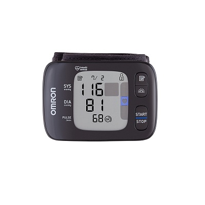 
                Тонометр запястный OMRON RS7 Intelli IT, с помощью Bluetooth можно передавать данные на смартфон