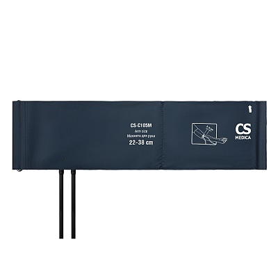 
                Манжета взрослая CS Medica CS-С105M (22–38 см) с фиксирующим кольцом