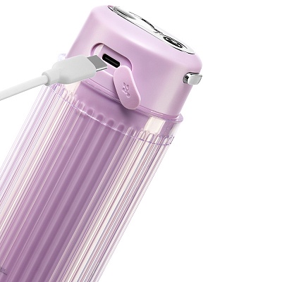 
                Ирригатор полости рта портативный CS Medica AquaPulsar CS6 EXTEND Lilac, можно заряжать от USB-разъема компьютера через USB-кабель и от электросети с помощью адаптера переменного тока