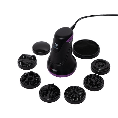 
                Массажер для тела CS Medica VibraPulsar CS-r10 Mini SHAPE&BOOST, черный, прибор и скульпт-насадки