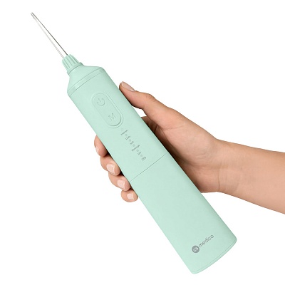 
                Ирригатор полости рта портативный CS Medica AquaPulsar CS-9 Comfort ZERO GREEN, удобный, не скользит в руке
