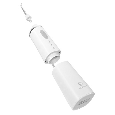 
                Портативный ирригатор полости рта CS Medica AquaPulsar CS-9 Comfort, белый, энергоемкий аккумулятор 2000 мАч 