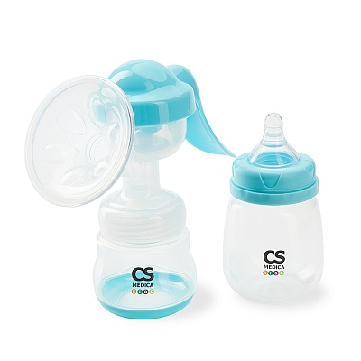 
                Молокоотсос ручной CS Medica KIDS CS-42, 2 бутылочки и соска в комплекте