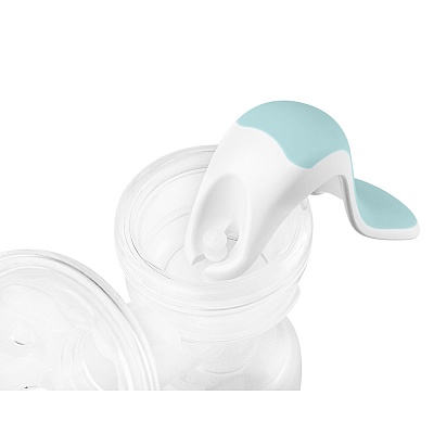 
                Молокоотсос ручной СS Medica KIDS CS-43, За счет особой конструкции ручки прибора, вращающейся на 270°, можно установить наиболее удобный угол при использовании как левой, так и правой рукой