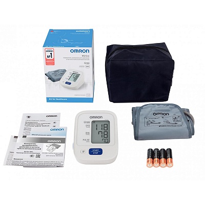 
                Тонометр M2 Eco с веерообразной манжетой RU, комплект поставки