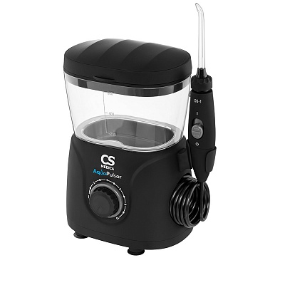 
                Ирригатор CS Medica AquaPulsar OS-1, черный, на ножках прибора имеются присоски, прибор не скользит 