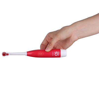 
                Электрическая зубная щетка CS Medica CS-465-W, красная, удобно использовать