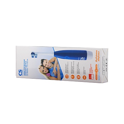 
                Электрическая зубная щетка CS Medica CS-465-M, синяя, коробка