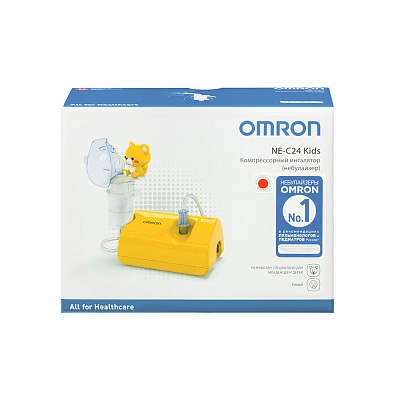 
                Небулайзер для детей OMRON C24 Kids, коробка, фронтальный вид