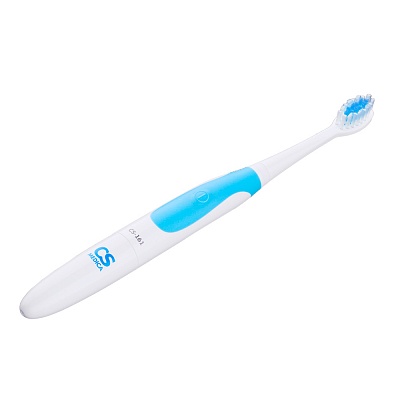 
                Электрическая зубная щетка CS Medica CS-161 (голубая), сдержанный дизайн