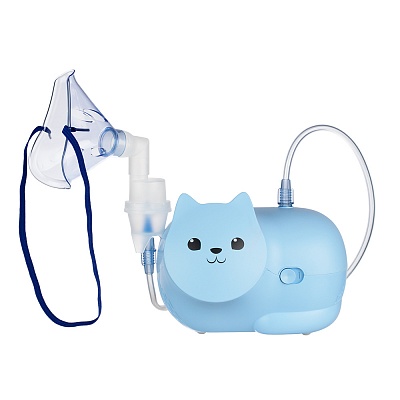 
                Небулайзер OMRON Neko Kat (KRU) голубой, продукт предназначен для преобразования жидкого лекарственного средства в аэрозоль для последующего вдыхания и доставки в дыхательные пути