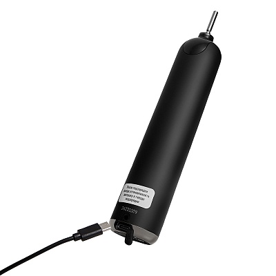 
                Электрическая звуковая зубная щетка с функцией ирригации полости рта CS Medica AquaPulsar CS-9000 DualBrush ECLIPSE, черная, встроенный автоматический таймер срабатывает через 2 минуты