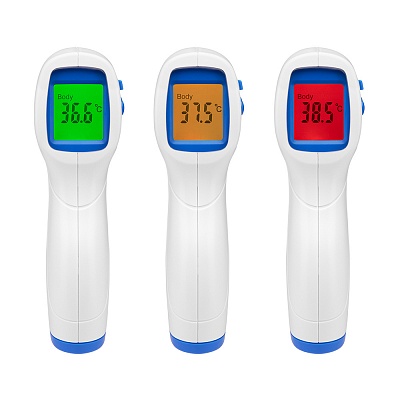 
                Термометр электронный медицинский инфракрасный CS Medica CS-77, о повышенной температуре тела (выше 38 °С) предупреждает звуковой сигнал и красная подсветка дисплея