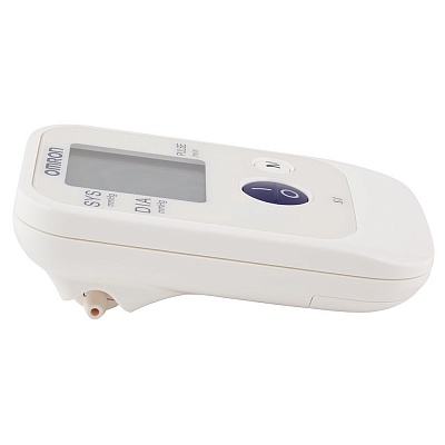 
                Тонометр OMRON S1 полуавтоматический, вид сбоку, слева