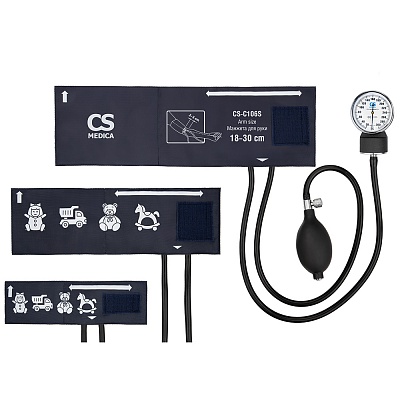 
                Механический тонометр CS Medica CS-106 Kids 3, профессиональный медицинский прибор для измерения артериального давления по методу Короткова
