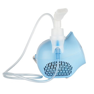 
                Небулайзер OMRON Neko Kat (KRU) голубой, вид сбоку