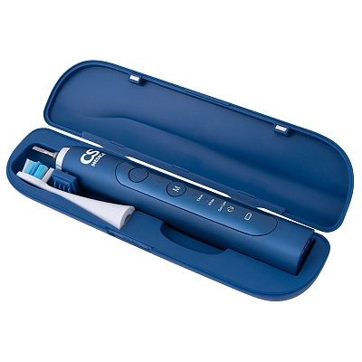 
                Электрическая звуковая зубная щетка CS Medica CS-333-BK, удобный и прочный дорожный футляр