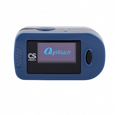 
                Пульсоксиметр MD300C2 синий, вводит на экран уровень сатурации, частоту сердечных сокращений и гистограмму ЧСС