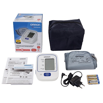 
                Тонометр OMRON 717, автоматический, комплектация товара