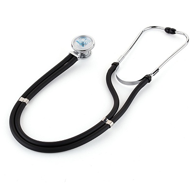 
                Стетофонендоскоп (тип Раппапорт) CS-421 черный, наличие взаимозаменяемых олив различного размера