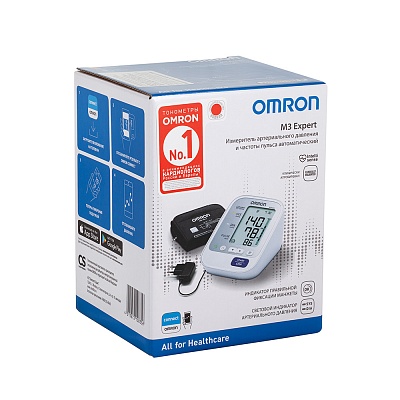 
                Тонометр OMRON M3 Expert, универсальная веерообразная манжета (22-42 см)