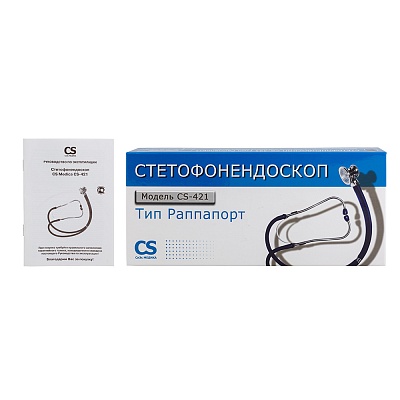
                Стетофонендоскоп (тип Раппапорт) CS-421 синий