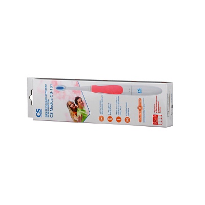 
                Электрическая зубная щетка CS Medica CS-161 (розовая), коробка