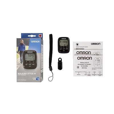 
                Шагомер OMRON Walking Style IV (HJ-325-HJ-325-EBK), черный