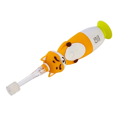 
                Электрическая зубная щетка CS Medica KIDS CS-360, Оригинальная форма насадки 360° обеспечивает оптимальную технику чистки зубов и позволяет охватыв