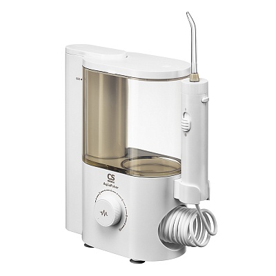 
                Ирригатор полости рта CS Medica AquaPulsar CS-4 IMPULSE White, благодаря устойчивым ножкам на присосках модель надежно крепится к поверхности