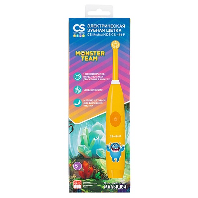 
                Электрическая зубная щетка CS Medica KIDS CS-464-P, коробка