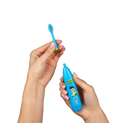 
                Электрическая звуковая зубная щетка CS Medica CS-9190-H, удобно менять насадку 