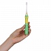 
                    Электрическая звуковая зубная щетка CS Medica CS-562 Junior зеленая, удобная прорезиненная рукоятка