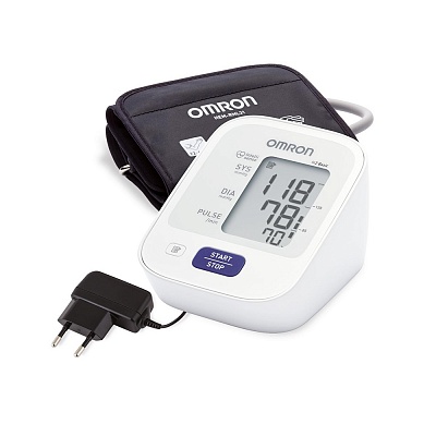 
                Тонометр OMRON M2 Basic c адаптером и универсальной веерообразной манжетой (22-42 см)