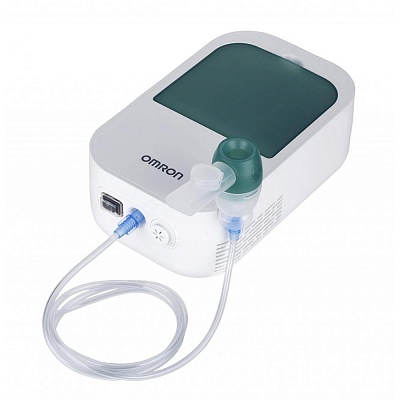 
                Небулайзер OMRON DuoBaby, небулайзерная камера с зеленой крышкой