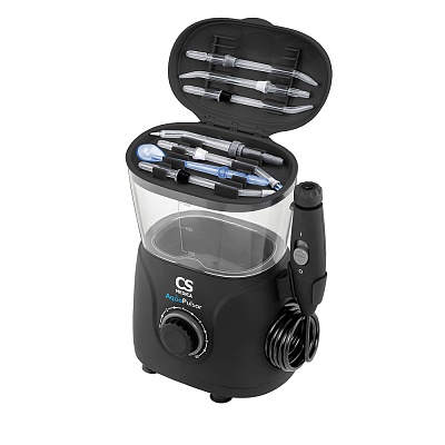 
                Ирригатор полости рта CS Medica AquaPulsar OS-1 ULTRA Black, эргономичное хранение насадок