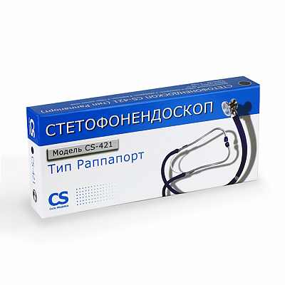 
                Стетофонендоскоп (тип Раппапорт) CS-421 синий